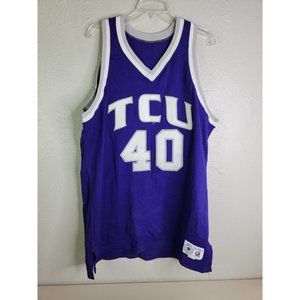 Vtg Converse All Star TCU Jersey Sz 52 Long #40 Franklin stitched Authentic rare